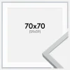 Ramme Oslo Hvid 70x70 cm - Passepartout Hvid 60x60 cm