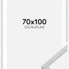 Ramme Oslo Hvid 70x100 cm - Passepartout Hvid 24x36 inches