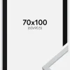 Ramme Oslo Hvid 70x100 cm - Passepartout Sort 61x91,5 cm