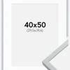 Ramme Oslo Hvid 40x50 cm - Passepartout Hvid 12x16 inches
