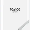 Ramme Oslo Hvid 70x100 cm - Passepartout Hvid 60x90 cm