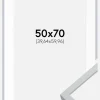Ramme Oslo Hvid 50x70 cm - Passepartout Hvid 16x24 inches