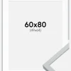 Ramme Oslo Hvid 60x80 cm - Passepartout Hvid 50x65 cm