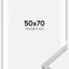 Ramme Oslo Hvid 50x70 cm - Passepartout Hvid 42x59,4 cm (A2)