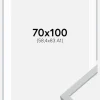 Ramme Oslo Hvid 70x100 cm - Passepartout Hvid 59,4x84 cm (A1)