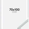 Ramme Oslo Hvid 70x100 cm - Passepartout Hvid 62x85 cm