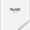 Ramme Oslo Hvid 70x100 cm - Passepartout Hvid 62x93 cm