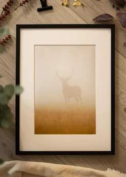 Ramme Oslo Sort - Valgfri Størrelse (Akrylglas)