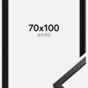 Ramme Oslo Sort 70x100 cm - Passepartout Sort 62x93 cm