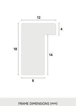Ramme Oslo Sort 60x80 cm - Passepartout Hvid 50x60 cm