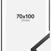 Ramme Oslo Sort 70x100 cm - Passepartout Hvid 60x90 cm