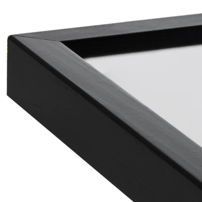 Ramme Oslo Sort 70x100 cm - Passepartout Hvid 62x93 cm