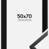 Ramme Oslo Sort 50x70 cm - Passepartout Sort 16x24 inches