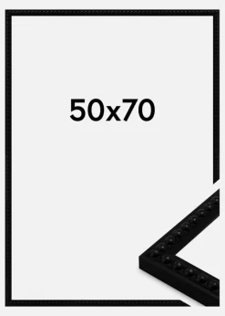 Ramme Perla Akrylglas Sort 50x70 cm