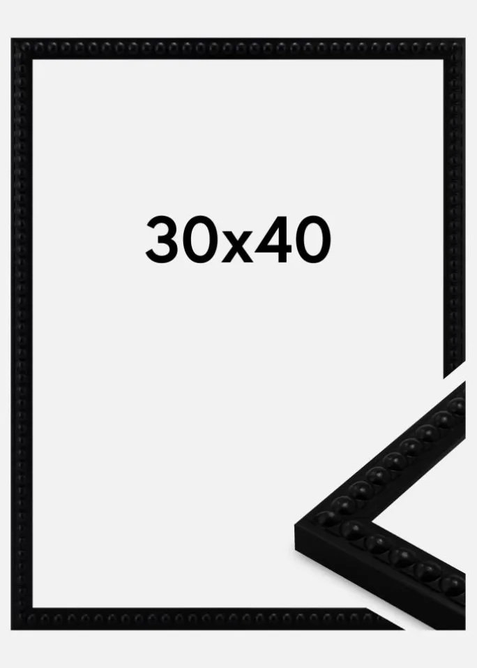 Ramme Perla Akrylglas Sort 30x40 cm