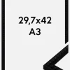 Ramme Perla Akrylglas Sort 29.7x42 cm (A3)