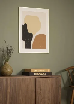 Ramme Poster Frame Aluminum Gold 60x80 cm - Passepartout Hvid 50x65 cm