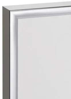 Ramme Poster Frame Aluminum Sølv 70x100 cm - Passepartout Sort 61x91,5 cm