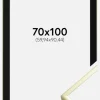 Ramme Poster Frame Aluminum Gold 70x100 cm - Passepartout Sort 24x36 inches