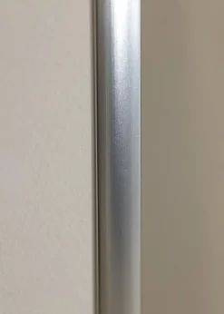 Ramme Poster Frame Aluminum Sølv 70x100 cm - Passepartout Hvid 62x85 cm