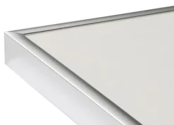Ramme Poster Frame Aluminum Sølv 70x100 cm - Passepartout Sort 62x93 cm