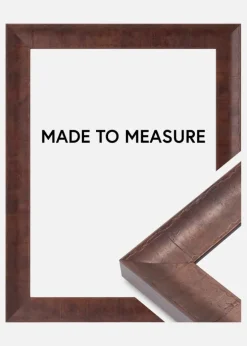 Ramme Ribe Brun Rotfanér - Valgfri Størrelse (Plexiglas)