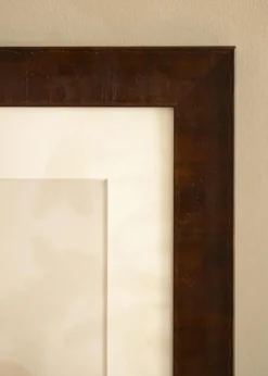 Ramme Ribe Brun Rotfanér - Valgfri Størrelse (Plexiglas)