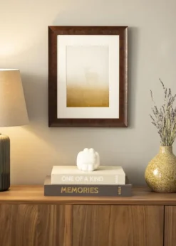 Ramme Ribe Brun Rotfanér - Valgfri Størrelse (Plexiglas)