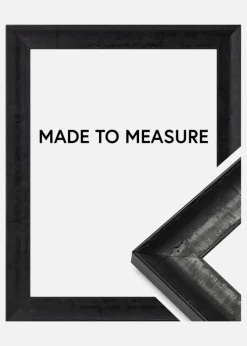 Ramme Ribe Svart Rotfanér - Valgfri Størrelse (Plexiglas)