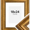 Ramme Rokoko Guld 18x24 cm - Passepartout Hvid 13x17 cm
