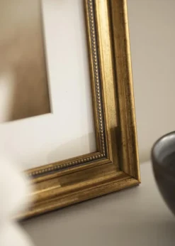 Ramme Rokoko Guld 50x60 cm - Passepartout Hvid 40x50 cm