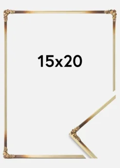 Ramme Rosen Metal Guld 15x20 cm