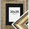 Ramme Saltsjöbaden Antikguld 20x25 cm - Passepartout Sort 14x18 cm