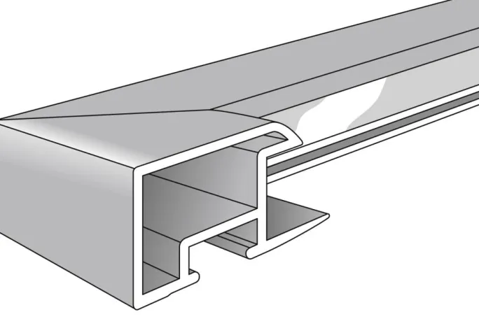 Ramme Åsarna Blank Sort - Valgfri Størrelse (Plexiglas)