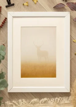 Ramme Åsarna Hvid - Valgfri Størrelse (Plexiglas)