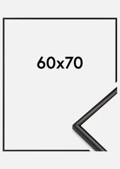Ramme Scandi Akrylglas Matt Sort 60x70 cm