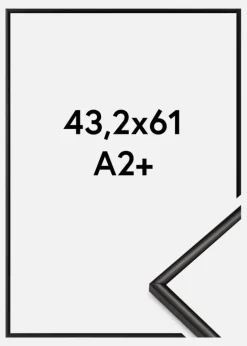 Ramme Scandi Akrylglas Matt Sort 43,2x61 cm (A2+)