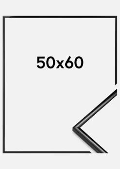 Ramme Scandi Akrylglas Sort 50x60 cm