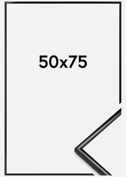 Ramme Scandi Akrylglas Sort 50x75 cm