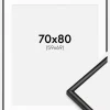Ramme Scandi Mat Sort 70x80 cm - Passepartout Hvid 60x70 cm