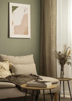 Ramme Scandi Rosaguld 70x100 cm - Passepartout Hvid 62x85 cm