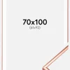 Ramme Scandi Rosaguld 70x100 cm - Passepartout Hvid 62x93 cm