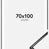 Ramme Scandi Sort 70x100 cm - Passepartout Hvid 62x85 cm