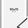 Ramme Scandi Sort 50x70 cm - Passepartout Hvid 40x60 cm