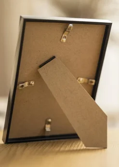 Ramme Scandi Sort 10x10 cm - Passepartout Hvid 7x7 cm