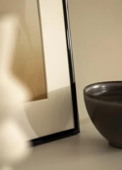 Ramme Scandi Sort 40x60 cm - Passepartout Hvid 32,9x48,3 cm (A3+)