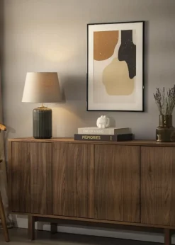 Ramme Scandi Sort 70x100 cm - Passepartout Hvid 24x36 inches