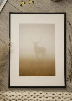 Ramme Scandi Sort 35x50 cm - Passepartout Hvid 25x35 cm