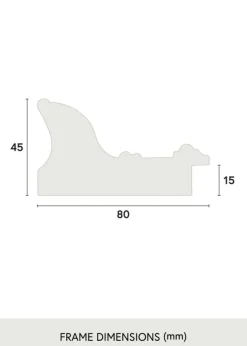 Ramme Scarborough Akrylglas Sort 42x59,4 cm (A2)