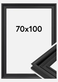 Ramme Scarborough Akrylglas Sort 70x100 cm